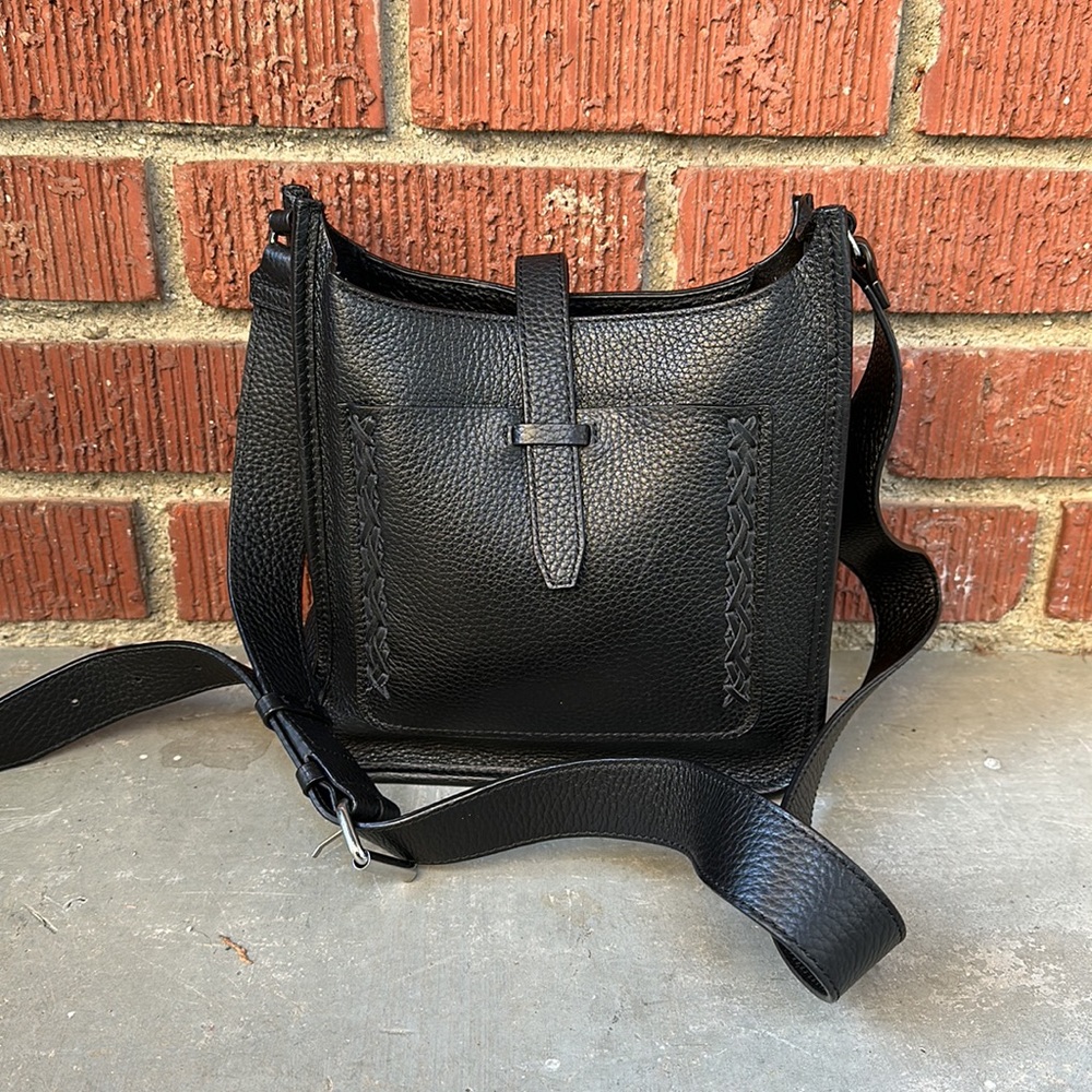 Rebecca Minkoff Mini Pebbled Whipstitch Unlined Feed Bag